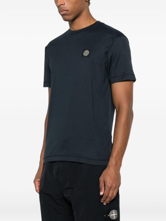  스톤 아일랜드 반팔 티셔츠 L1S152100027S0013 V0020 NAVY - STONE ISLAND