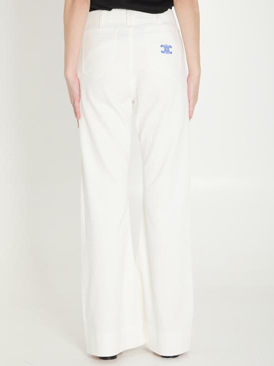26SS 셀린느 스트레이트 팬츠 RP0FX805P 07IA WHITE - CELINE