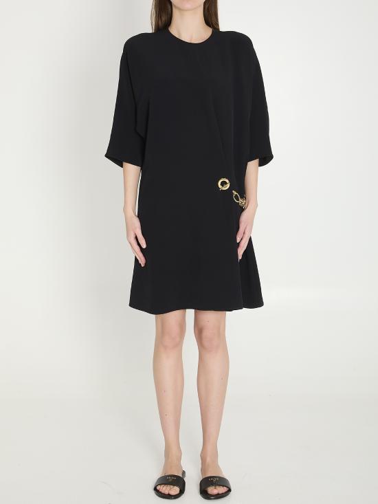 26SS 셀린느 캐디 랩 드레스 RR0K80T25 38NO BLACK