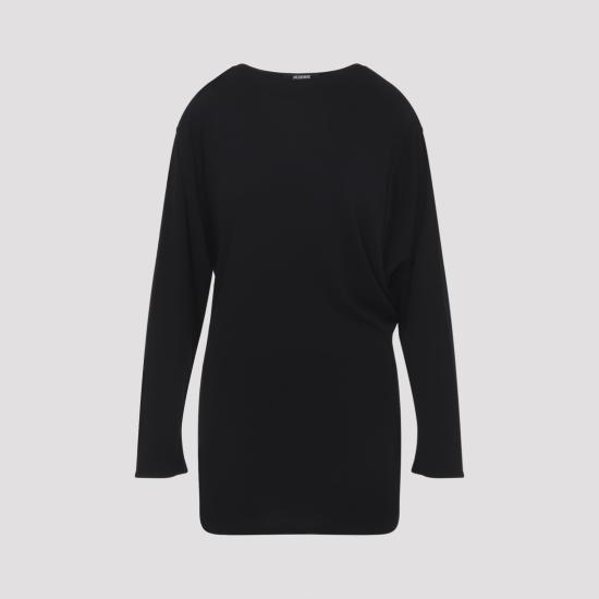 26SS 자크뮈스 미디 원피스 DRW00823AJ00253 990 BLACK - JACQUEMUS