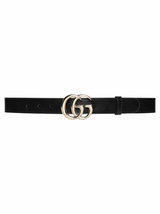  구찌 GG 마몽 씬 벨트 6258390AAA5 1000 BLACK - GUCCI