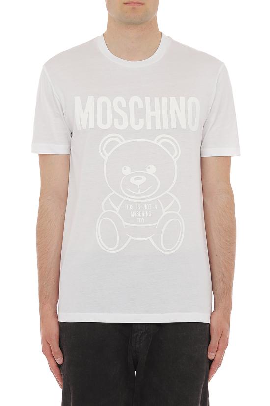  모스키노 반팔 티셔츠 0730 2041 1001 BIANCO - MOSCHINO