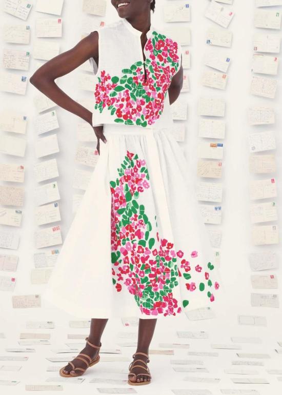  Mii Collection 롱 스커트 모나  화이트