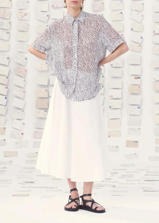  Mii Collection 롱 스커트 코르푸  화이트