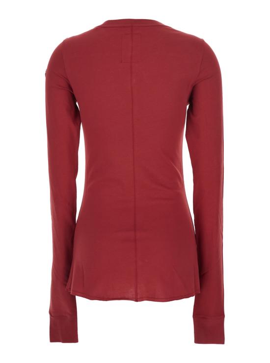 26SS RICK OWENS X MONCLER 긴팔 티셔츠 MU01F8D0189AHD46E Red - RICK OWENS MONCLER