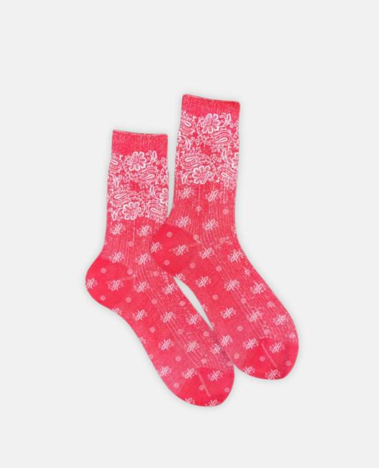  마리아 라 로사 양말 Maria La Rosa Bahia  레드 반다나 페이즐리 - MARIA LA ROSA