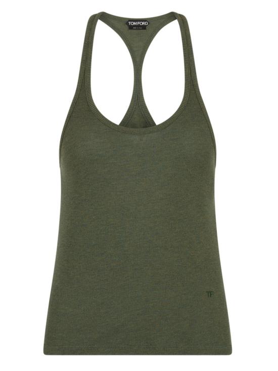 26SS 톰포드 민소매 티셔츠 TSJ634 JEX183GCT GREEN