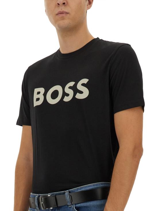 26SS 보스 반팔 티셔츠 50481923 10246016001 BLACK - BOSS