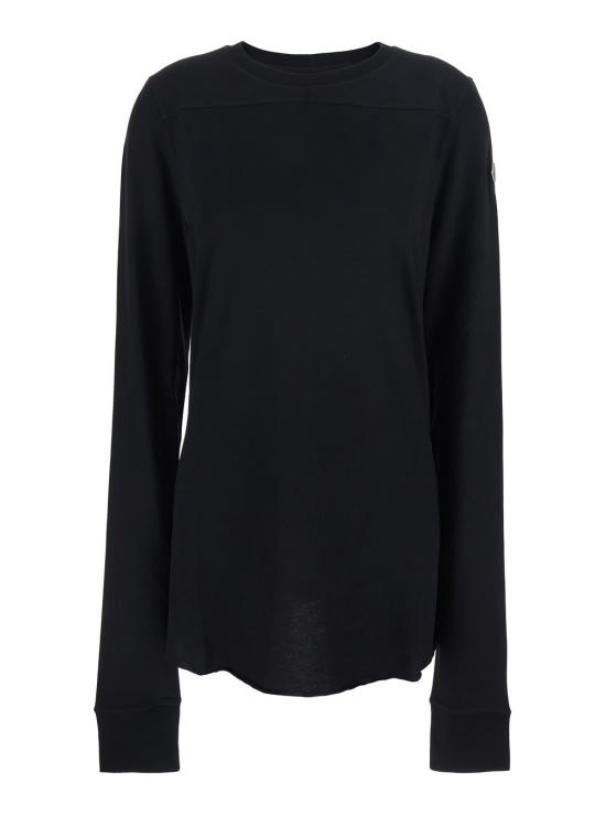 26SS RICK OWENS X MONCLER 긴팔 티셔츠 MU01F8D0189AHD999 Black