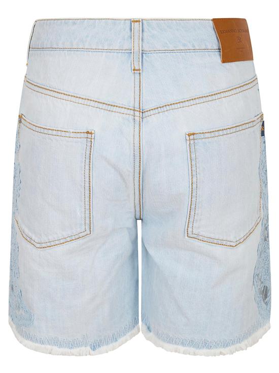 26SS 에르마노 설비노 데님 숏팬츠 D487P308 APGYV 44115 CASHMERE B BLUE - ERMANNO SCERVINO