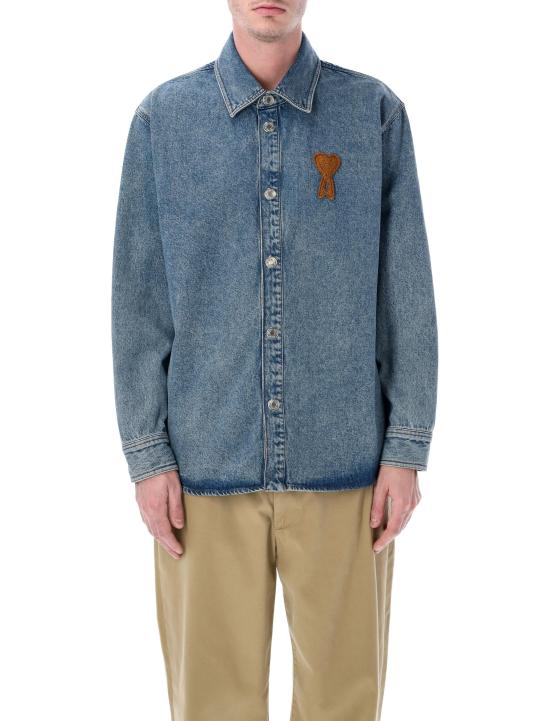 26SS 아미 데님 셔츠 UJK897DE0046 480 MID BLUE