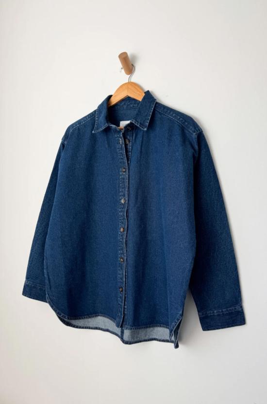  르 본 숍 셔츠 Le Bon Shoppe Owen 셔츠 다크 데님 - Le Bon Shoppe