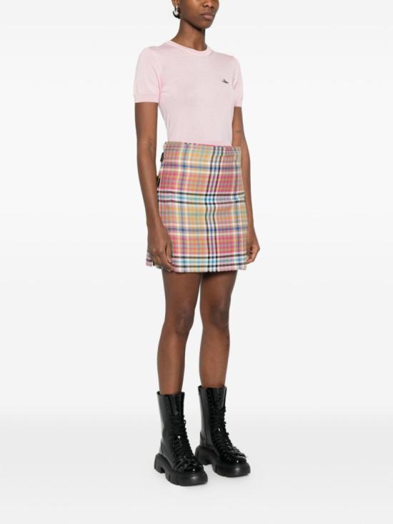 26SS 비비안웨스트우드 미디 스커트 1F020006 W01CD O215 Pink - VIVIENNE WESTWOOD