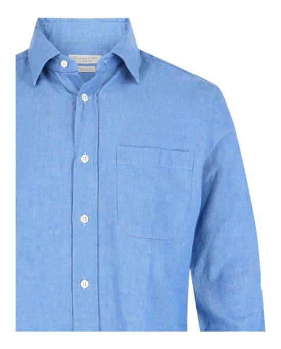  슬로웨어 긴팔 셔츠 5XFR00 G658A 810 40907 38 Blue - SLOWEAR