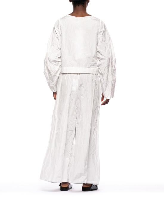 25FW 마리아 칼데라라 스트레이트 팬츠 T366 White - MARIA CALDERARA