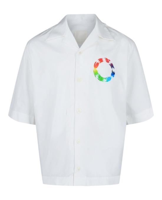  지방시 반팔 셔츠 BM60YG 14M6 100 10002 39 White