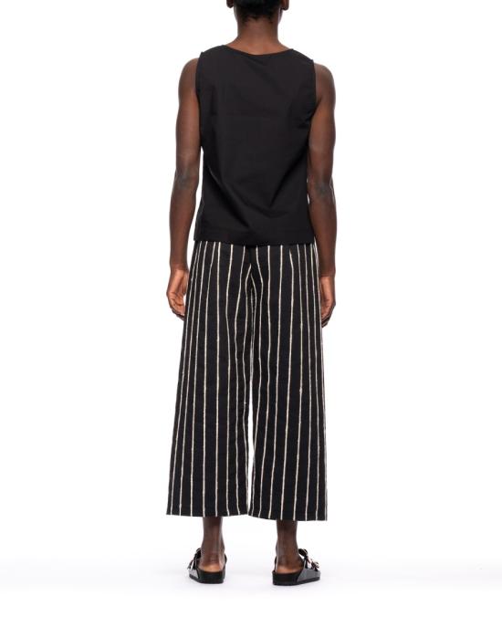 25FW 마리아 칼데라라 민소매 티셔츠 T102 Black - MARIA CALDERARA