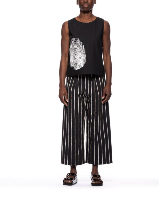 25FW 마리아 칼데라라 민소매 티셔츠 T102 Black