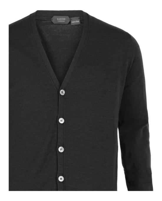  슬로웨어 가디건 811937 Z0290 N7027 00014 46 Black - SLOWEAR