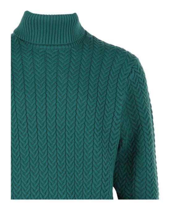  슬로웨어 터틀넥 810105 ZN228 Z1634 31038 48 Green - SLOWEAR