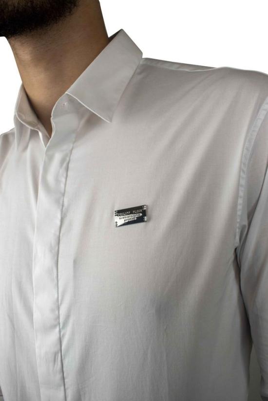  필립 플레인 긴팔 셔츠 다이아몬드 컷 Ls 아이코닉 - PHILIPP PLEIN