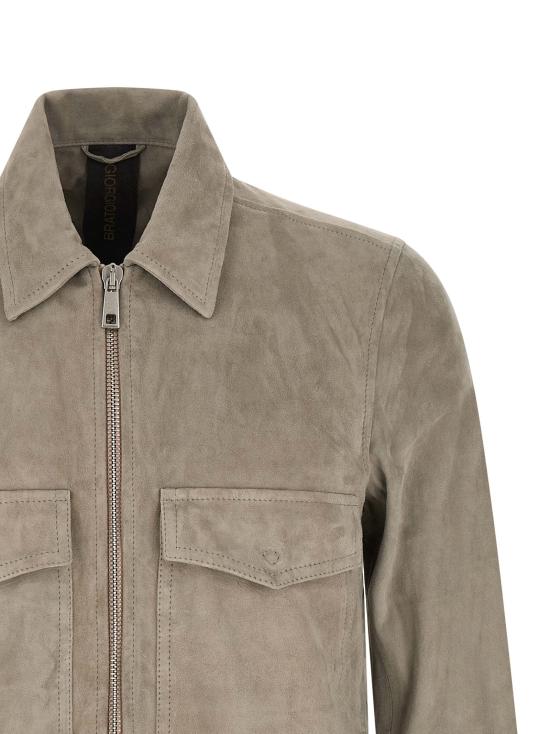 26SS 조르지오 브라토 가죽 자켓 GU26S20008MGSDBOULDER Gray - GIORGIO BRATO