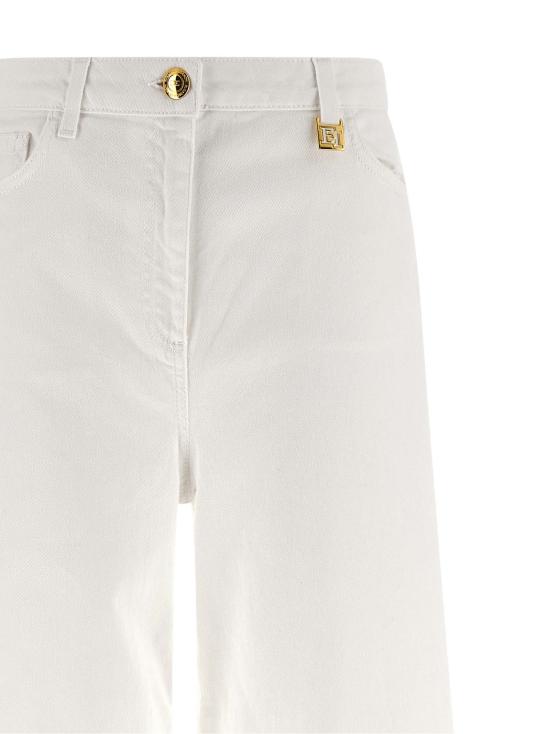 26SS 엘리자베타프랜치 데님 팬츠 PJ23N61E2360 White - ELISABETTA FRANCHI