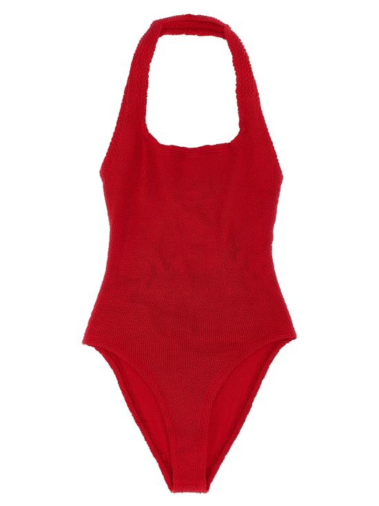 26SS 훈자 지 원피스 수영복 SANDYSWIMRED Red