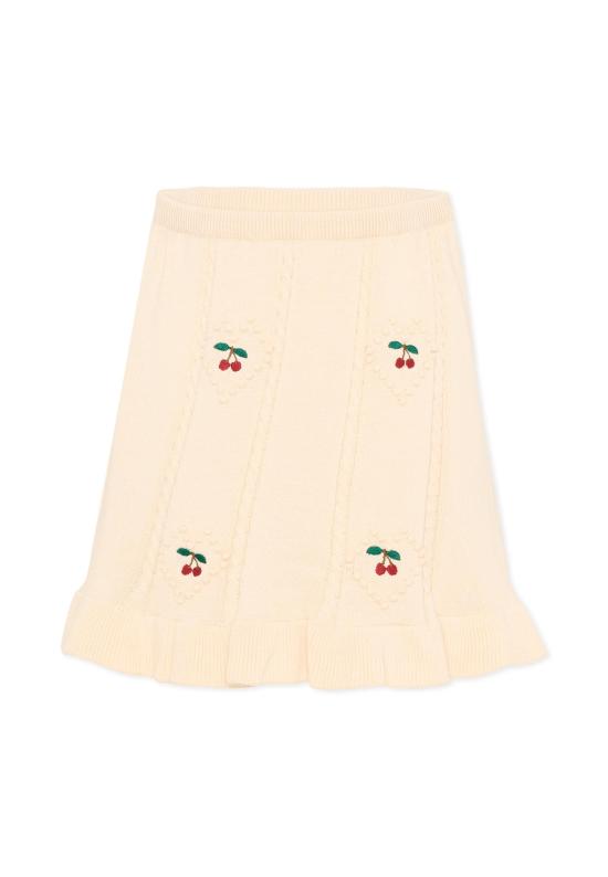 26SS [키즈] 콩제 슬래드 스커트 KS105084 PEARLED IVORY