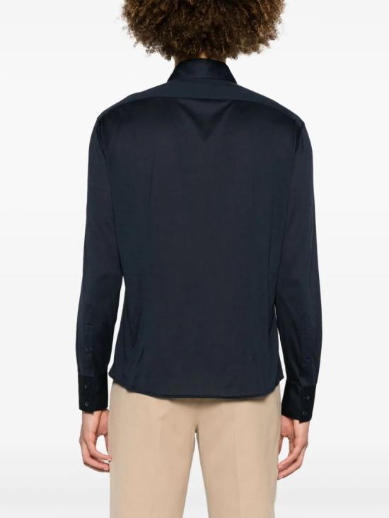 26SS 브루넬로 쿠치넬리 긴팔 셔츠 MD8216686 C4425 NAVY - BRUNELLO CUCINELLI