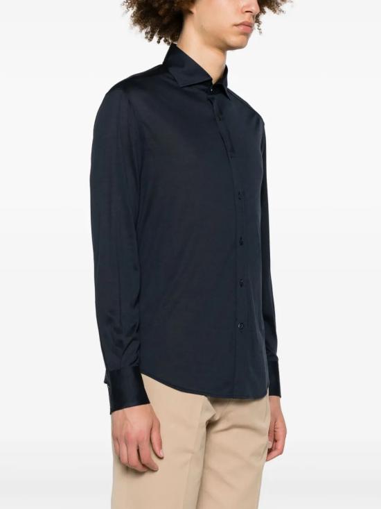 26SS 브루넬로 쿠치넬리 긴팔 셔츠 MD8216686 C4425 NAVY - BRUNELLO CUCINELLI