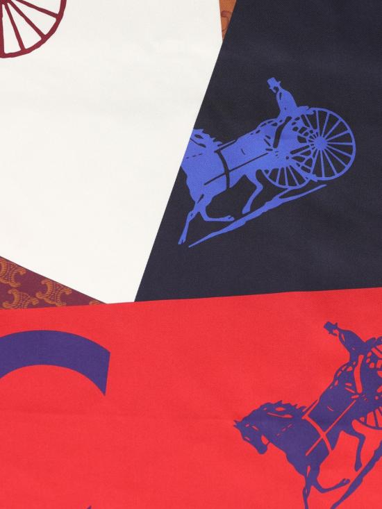 26SS 셀린느 스웨터 실크 크윌 스카프 2AW90 2Q32GGN8 Rosso - CELINE