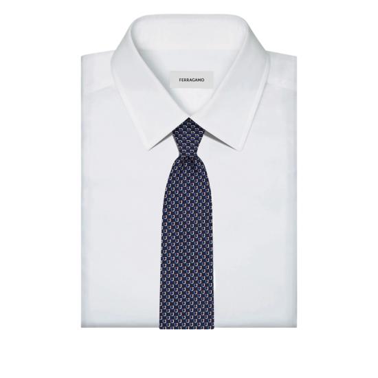 26SS 살바토레 페라가모 넥타이 351354 0789244 BLSCU BLUE - SALVATORE FERRAGAMO