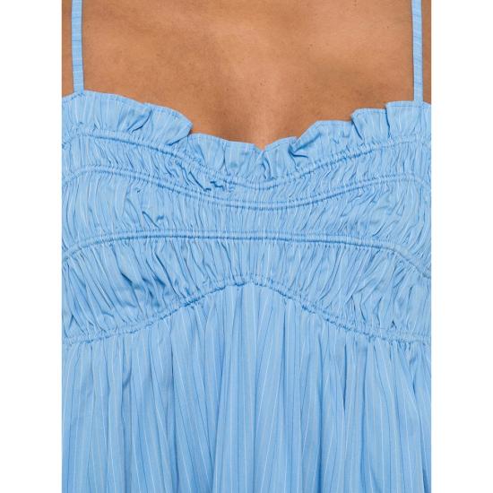 26SS 페이스풀더브랜드 롱 원피스 FF4569 MAZ PRESA MAXI MIAZU BLUE - FAITHFULL THE BRAND