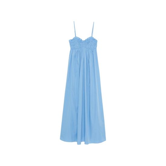 26SS 페이스풀더브랜드 롱 원피스 FF4569 MAZ PRESA MAXI MIAZU BLUE