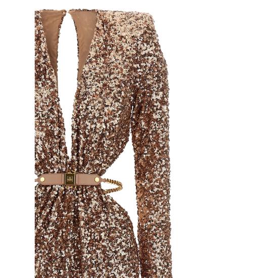 26SS 엘리자베타프랜치 롱 원피스 ABR1561E2 EA1 NEUTRALS - ELISABETTA FRANCHI