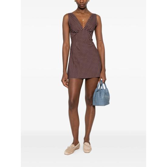 26SS 페이스풀더브랜드 숏 원피스 FF4642 PCP GRACIELA M POLKC BROWN NEUTRALS - FAITHFULL THE BRAND