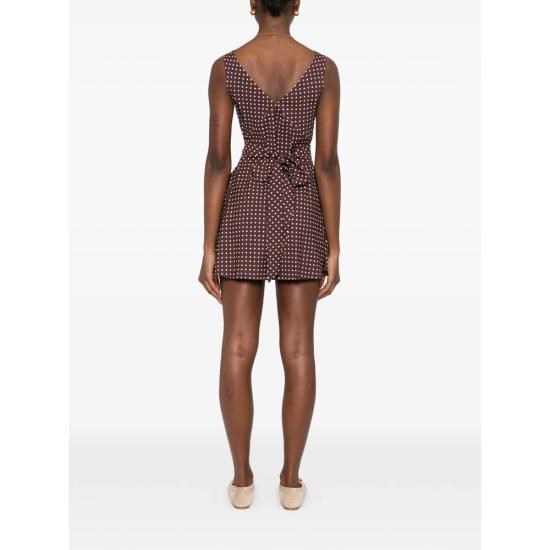 26SS 페이스풀더브랜드 숏 원피스 FF4642 PCP GRACIELA M POLKC BROWN NEUTRALS - FAITHFULL THE BRAND