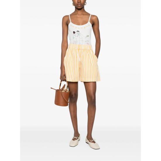 26SS 페이스풀더브랜드 숏팬츠 FF4338 OMT CLEMENTE OROZM YELLOW WHITE - FAITHFULL THE BRAND