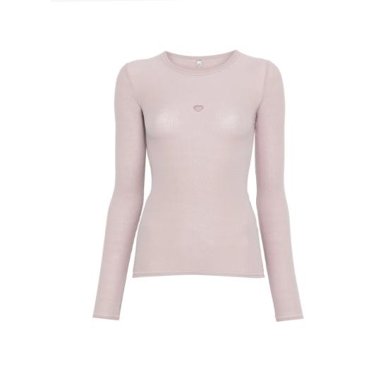 26SS 베이스레인지 긴팔 티셔츠 TTHLS CR HEART LONG VEPUR PURPLE