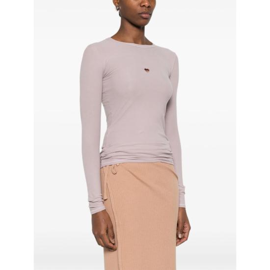 26SS 베이스레인지 긴팔 티셔츠 TTHLS CR HEART LONG VEPUR PURPLE - BASERANGE