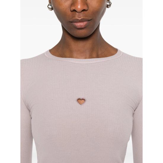 26SS 베이스레인지 긴팔 티셔츠 TTHLS CR HEART LONG VEPUR PURPLE - BASERANGE