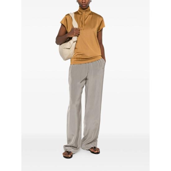 26SS 르메르 반팔 풀라드 탑 TS0020 LJ1049 BR426 BROWN - LEMAIRE