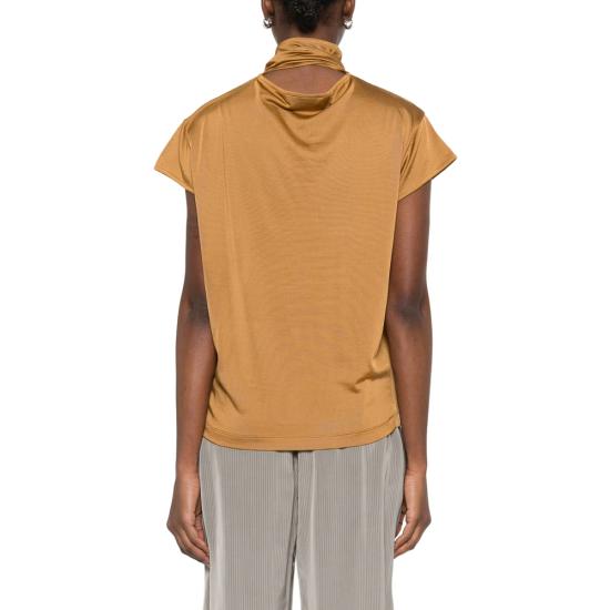 26SS 르메르 반팔 풀라드 탑 TS0020 LJ1049 BR426 BROWN - LEMAIRE