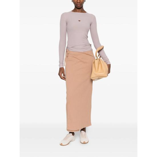 26SS 베이스레인지 롱 스커트 SSBR CR BRIG BROWN NEUTRALS - BASERANGE