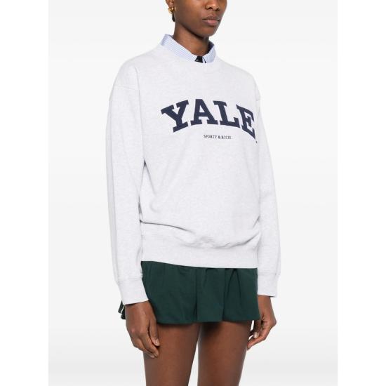 26SS 스포티앤리치 스웨터 ST071611681GY HGRAY GREY BLUE - SPORTY & RICH