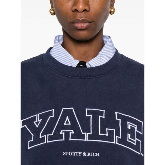 26SS 스포티앤리치 스웨터 ST071611681BL DKNAV BLUE - SPORTY & RICH