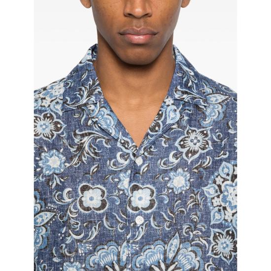 26SS 이사이아 긴팔 셔츠 C1111 CAM218 03 BLUE GREY - ISAIA