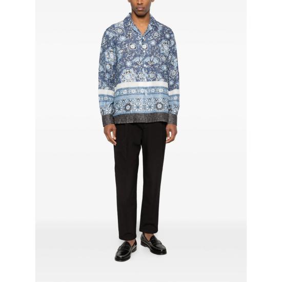 26SS 이사이아 긴팔 셔츠 C1111 CAM218 03 BLUE GREY - ISAIA