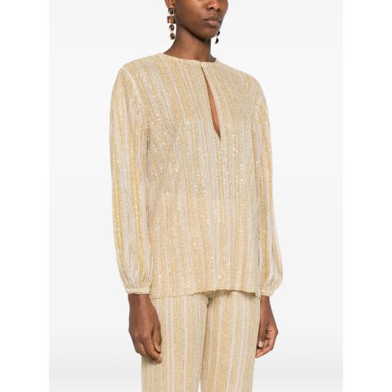 26SS 미소니 블라우스 DS26SJ0A BK01GH S01KN GOLD - MISSONI